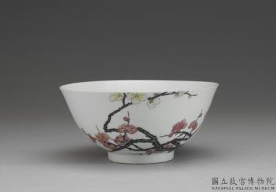 图片[2]-Bowl with plum blossoms in falangcai painted enamels, Qing dynasty, Yongzheng reign (1723-1735)-China Archive